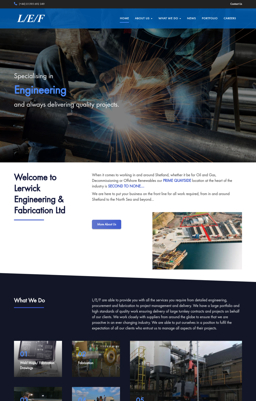 Lerwick Engineering & Fabrication Screenshot