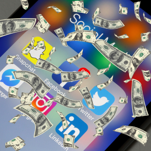 Image of Money on Social Media