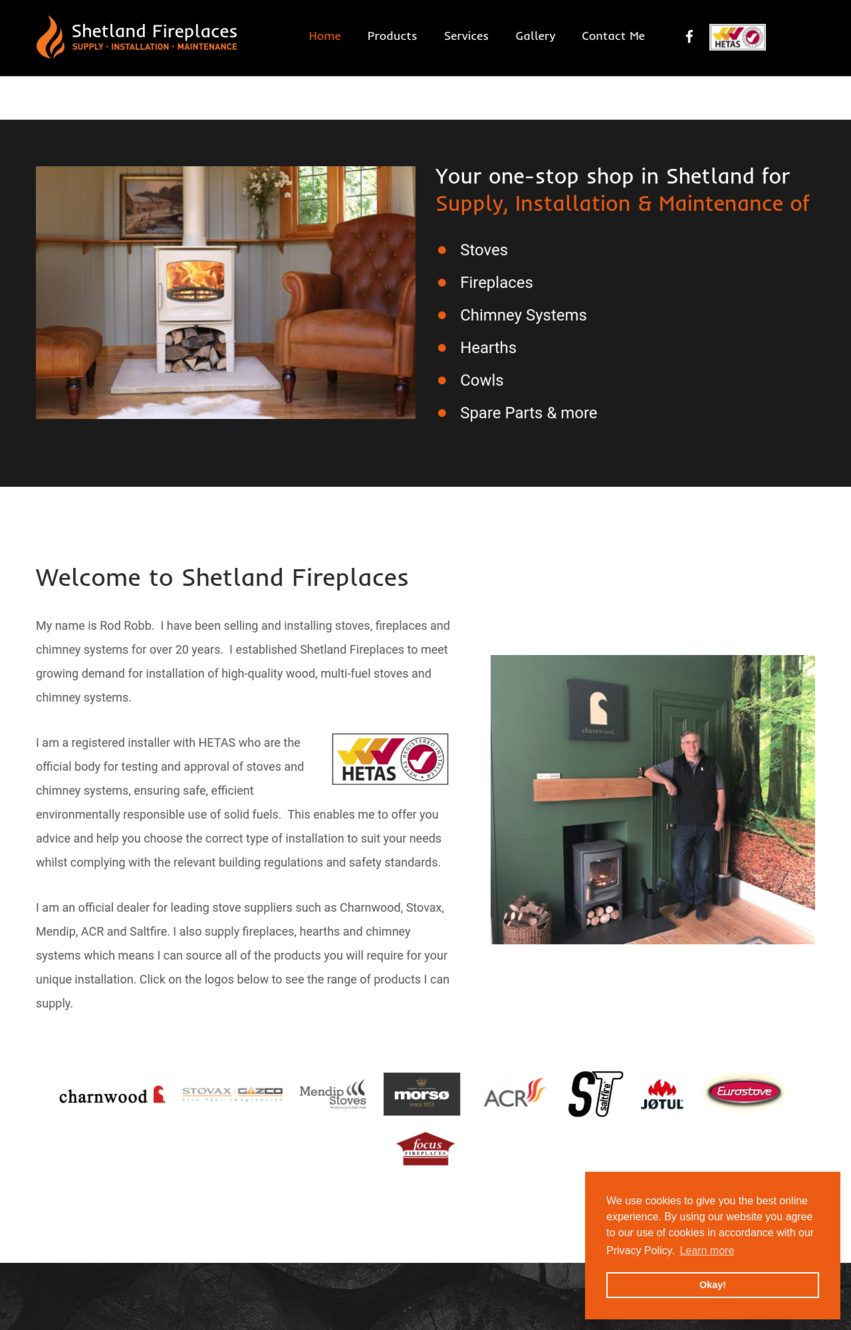 Shetland Fireplaces Screenshot